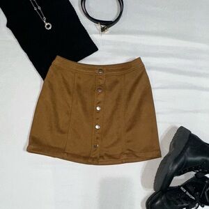 No Boundaries Brown Mini Pencil Skirt Resort Wear